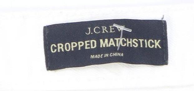 Womens UK Size UK 4 J.CREW  Cropped White Jeans