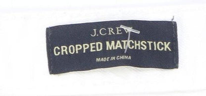 Womens UK Size UK 4 J.CREW  Cropped White Jeans