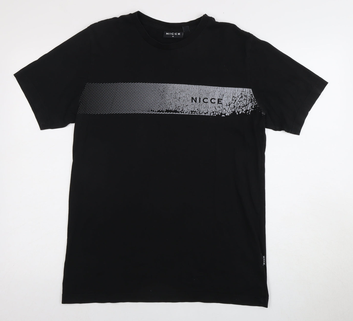 Nicce Men's Black Graphic Print T-Shirt M