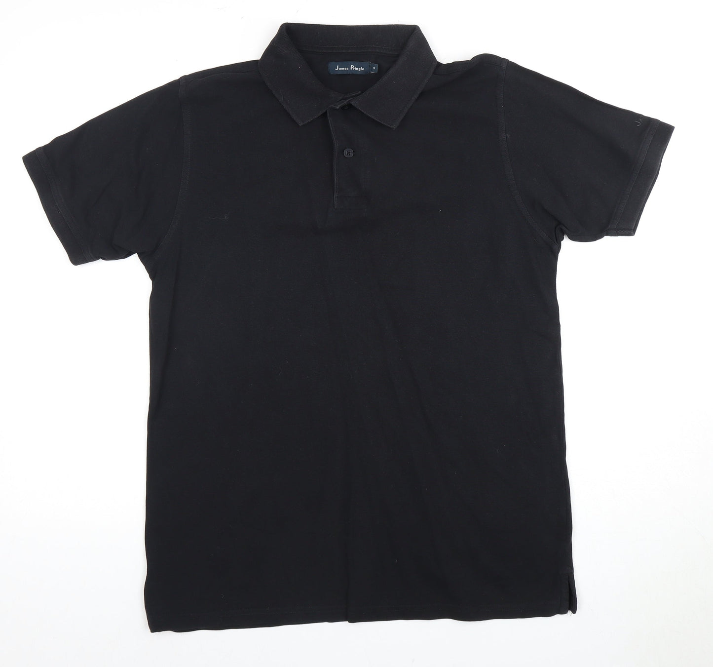James Pringle Men's Black Polo Shirt S