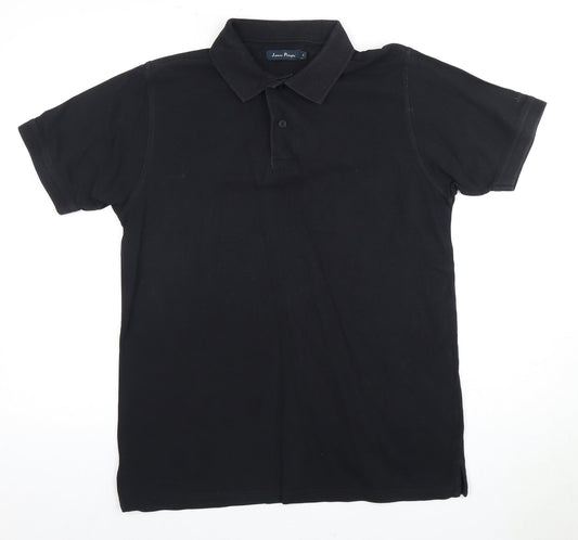 James Pringle Men's Black Polo Shirt S
