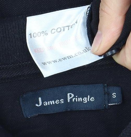 James Pringle Men's Black Polo Shirt S