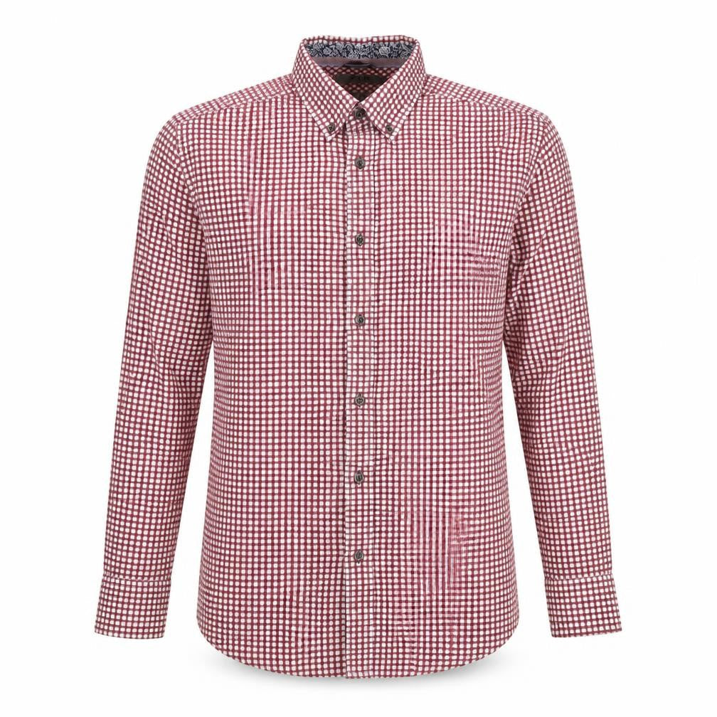 Mens UK Collar Size M Jeff Banks Smart Red  Dress Shirt