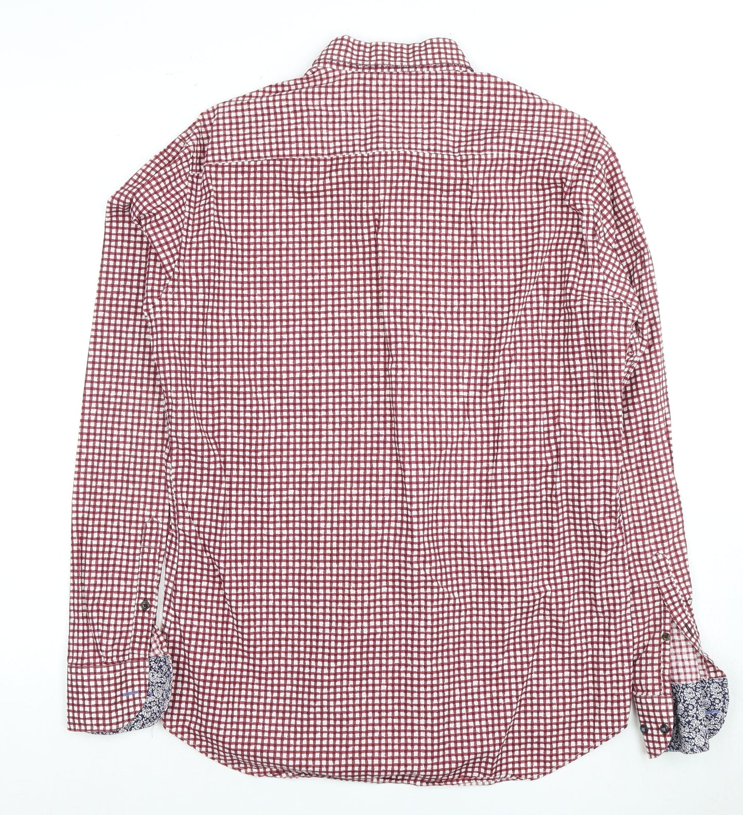 Mens UK Collar Size M Jeff Banks Smart Red  Dress Shirt