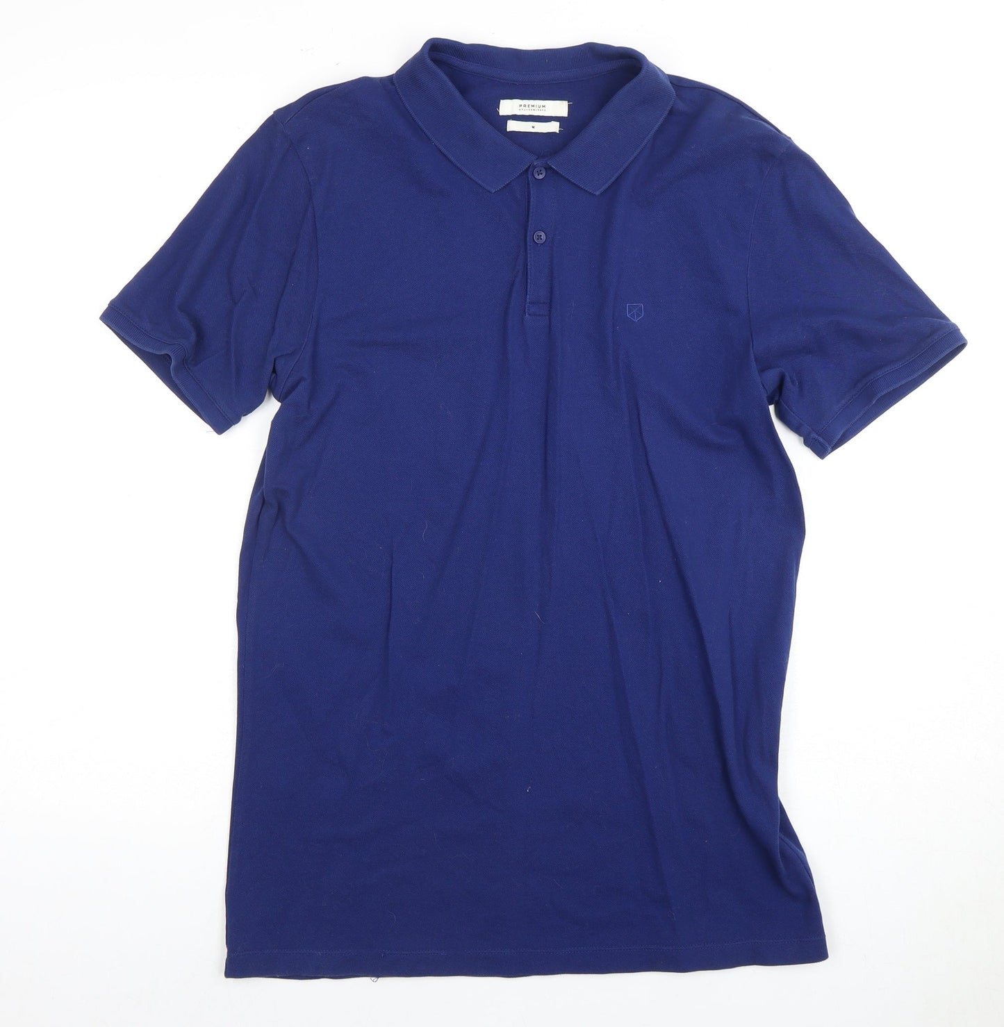 Jack & Jones Men's Blue M Polo Shirt Cotton Elastane