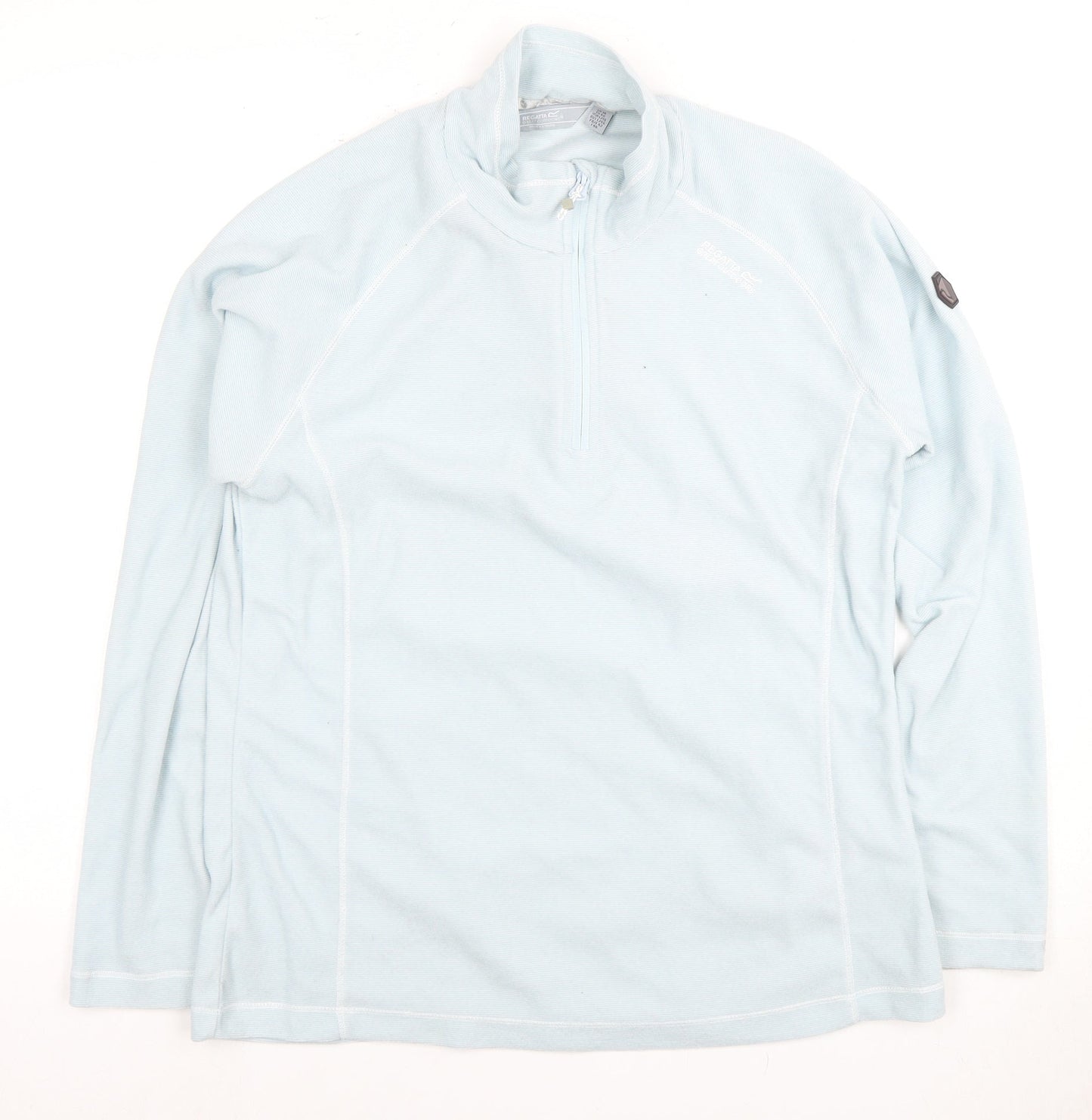 Regatta Women's Blue 1/4 Zip Sweatshirt Size UK 14