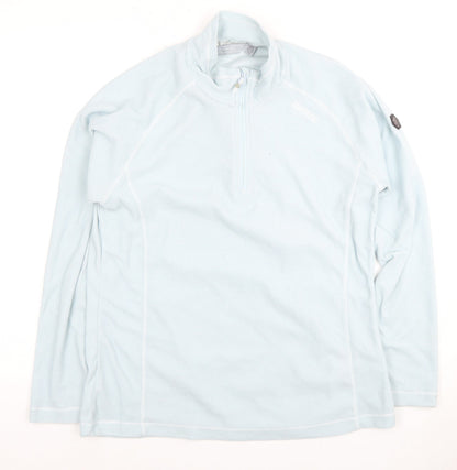Regatta Women's Blue 1/4 Zip Sweatshirt Size UK 14
