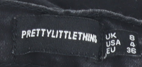 PrettyLittleThing Women's Black Skinny Jeans Size 8