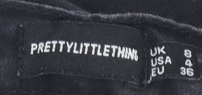 PrettyLittleThing Women's Black Skinny Jeans Size 8