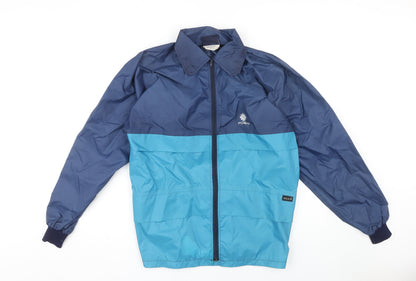 Mens UK Size M M.J. Kirby Blue Windbreaker Coat