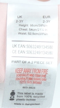 Disney Girls Pink Minnie Mouse Ankle Leggings 2-3 Years