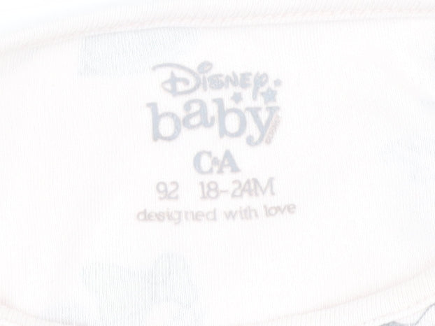 Disney Baby Minnie Mouse Pyjama Set, Unisex, 18-24 Months, White