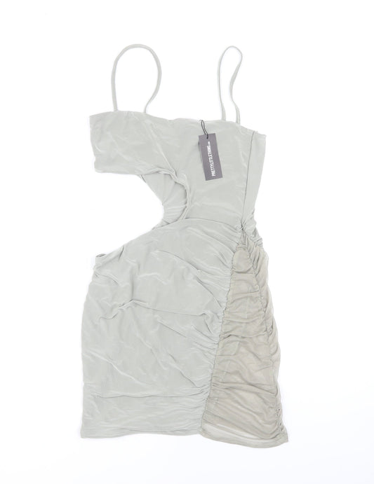 PrettyLittleThing Women’s Green Bodycon Dress Size 8