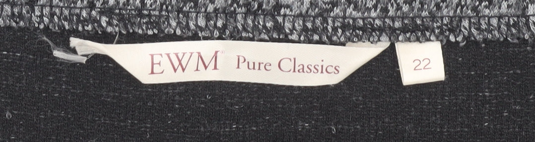 EWM Pure Classics Women's Grey Pencil Skirt Size 22