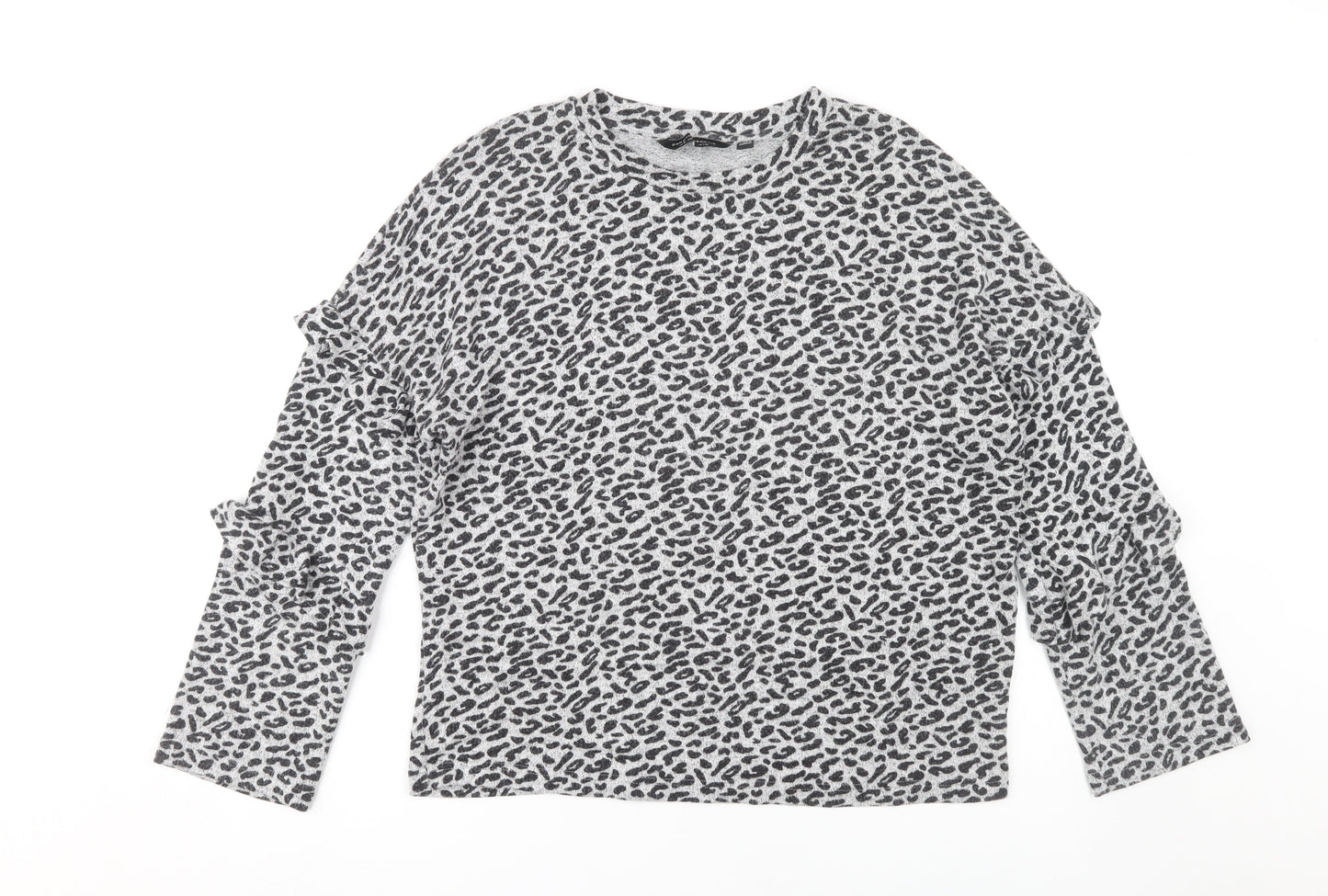 Womens UK Size 10 Dorothy Perkins Grey  Blouse
