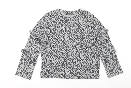 Womens UK Size 10 Dorothy Perkins Grey  Blouse