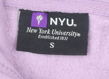 NYU Women's Purple Hoodie, Relaxed Fit, Size S