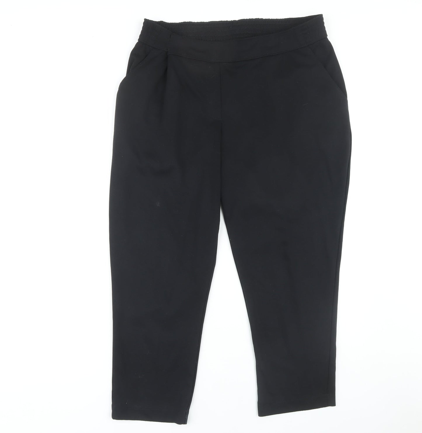 Womens UK Size 16 Bonmarché Regular Fit Casual Black Trousers