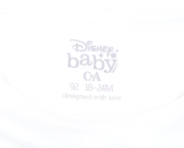 Disney Unisex Baby Pyjama Set White Beige 18-24 Months