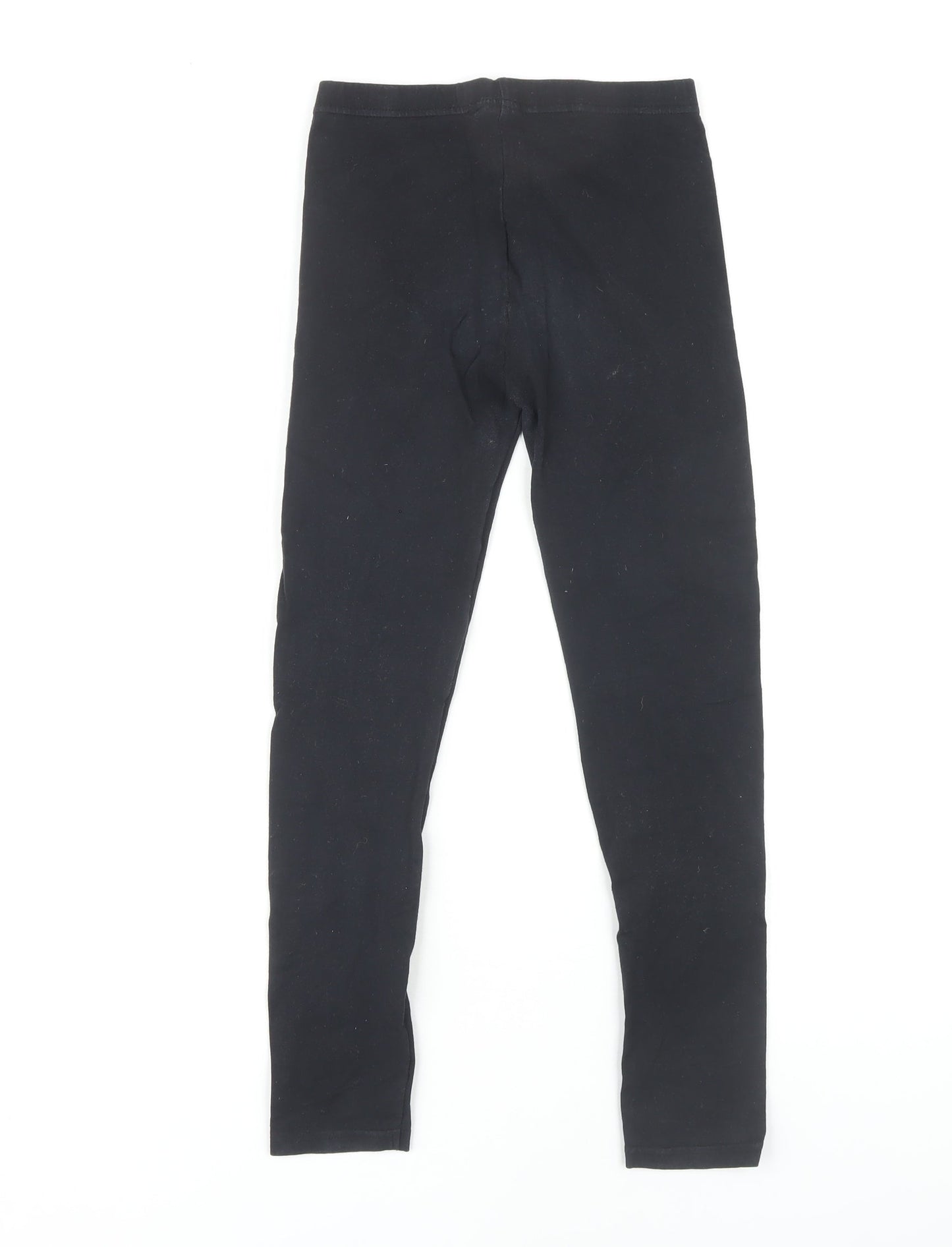 Skechers Girls Black Leggings 11 Years Cotton Blend