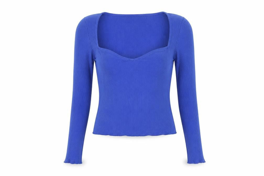 Womens UK Size 2XS Monki Blue  T-Shirt