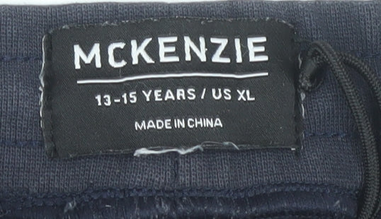 McKenzie Boys Blue Jogger Trousers 13-15 Years Casual