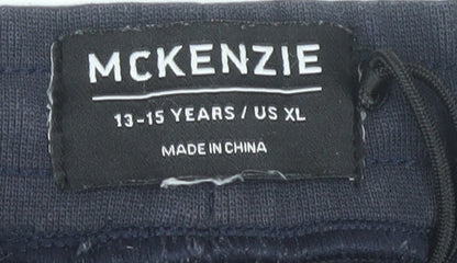 McKenzie Boys Blue Jogger Trousers 13-15 Years Casual