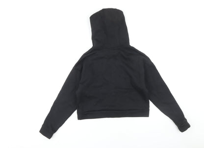 Adidas Girls Black Pullover Hoodie 11-12 Years