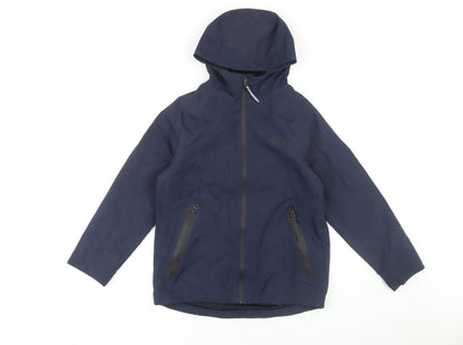 Next Boys Hooded Blue Jacket, 11 Years, Mid-Length Zip