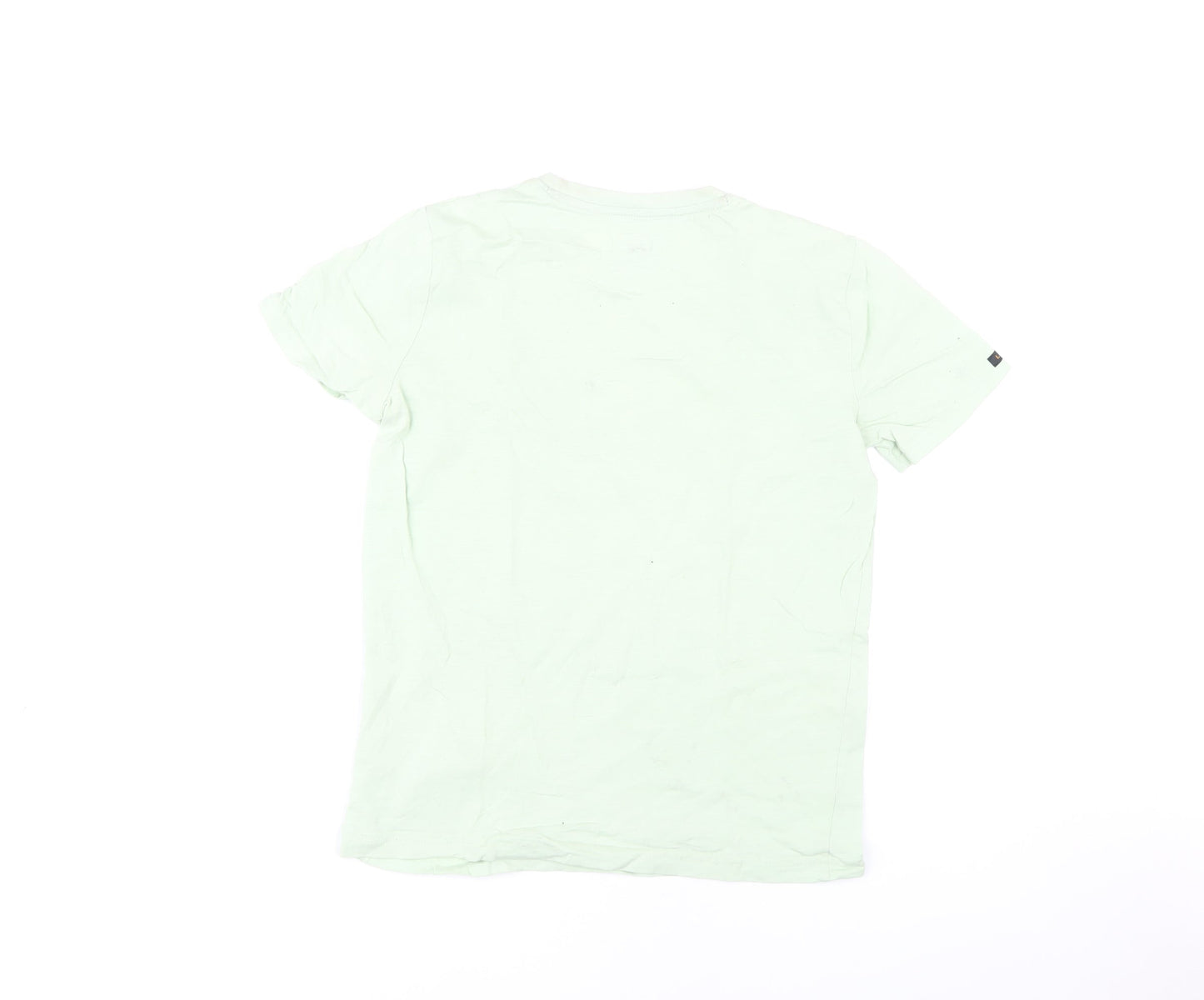Lee Boys Green Cotton T-Shirt 10-11 Years Regular Fit