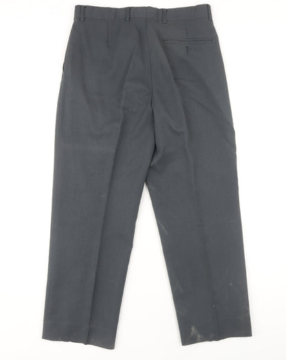 Burton Men's Grey Formal Trousers 32 in Waist Regular Fit