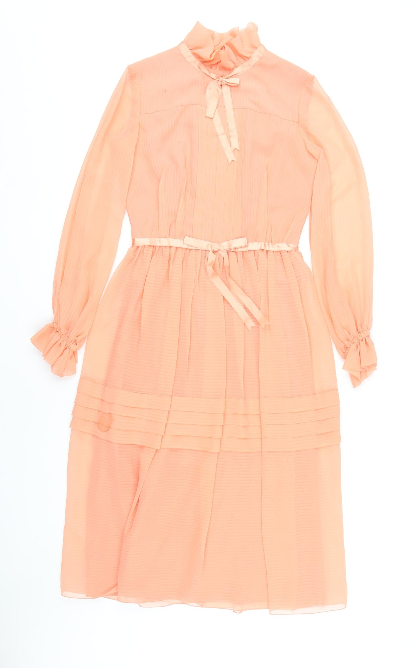 Marian Russell Pink Long Sleeve Dress Size 12 Women