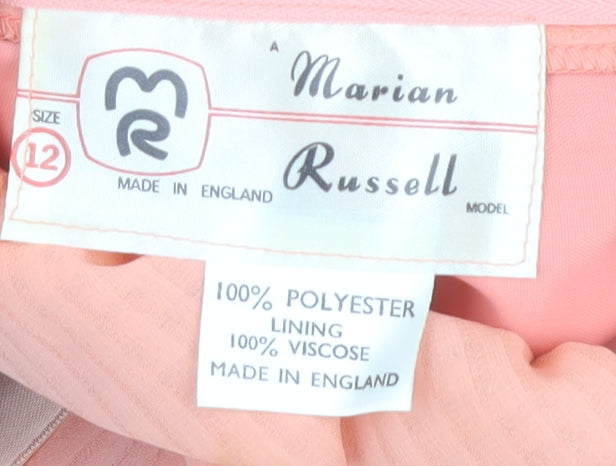 Marian Russell Pink Long Sleeve Dress Size 12 Women