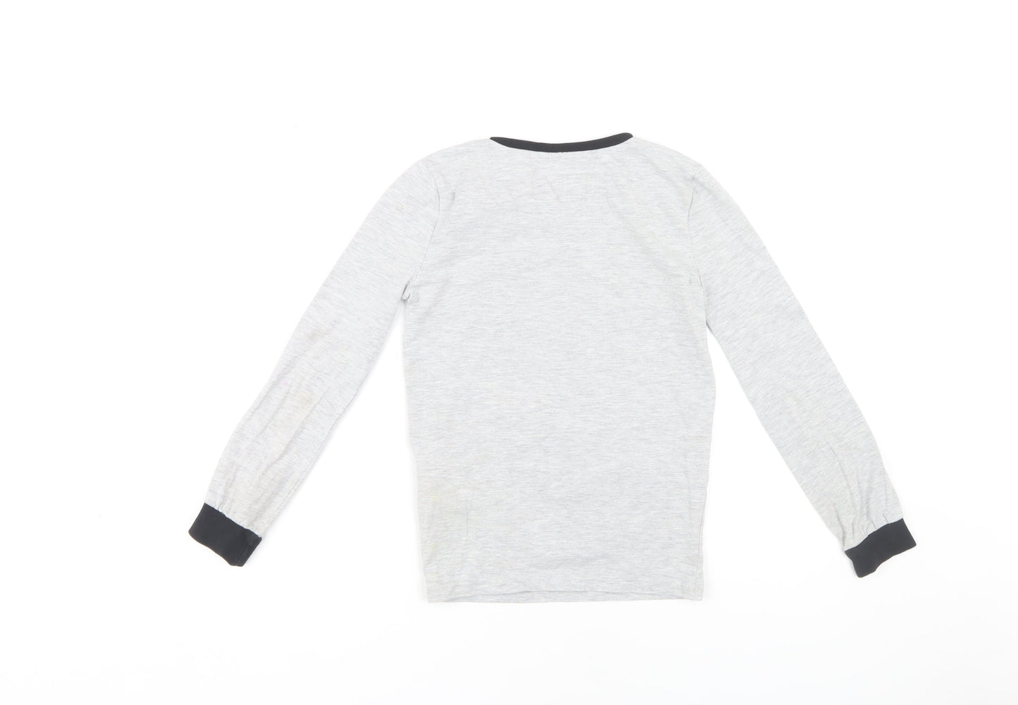 Harry Potter Boys Grey Hogwarts Long Sleeve T-Shirt, 9-10 Years