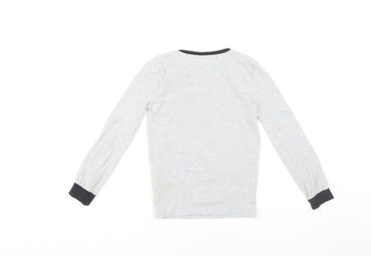 Harry Potter Boys Grey Hogwarts Long Sleeve T-Shirt, 9-10 Years