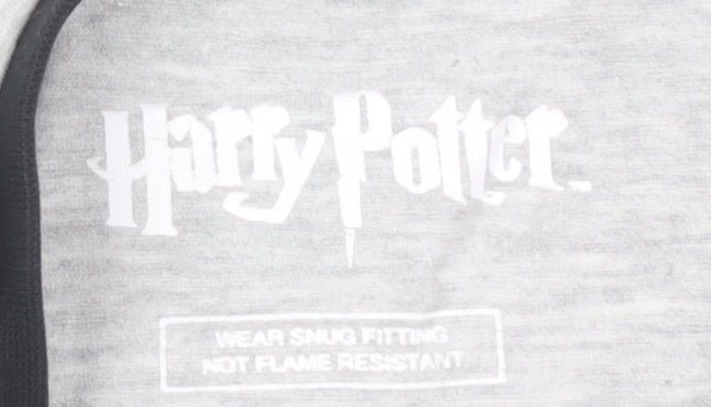 Harry Potter Boys Grey Hogwarts Long Sleeve T-Shirt, 9-10 Years