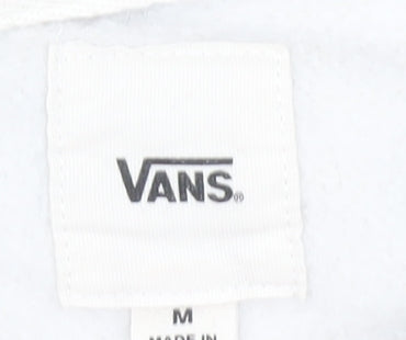 Vans Men's White M Pullover Hoodie Skateboarding