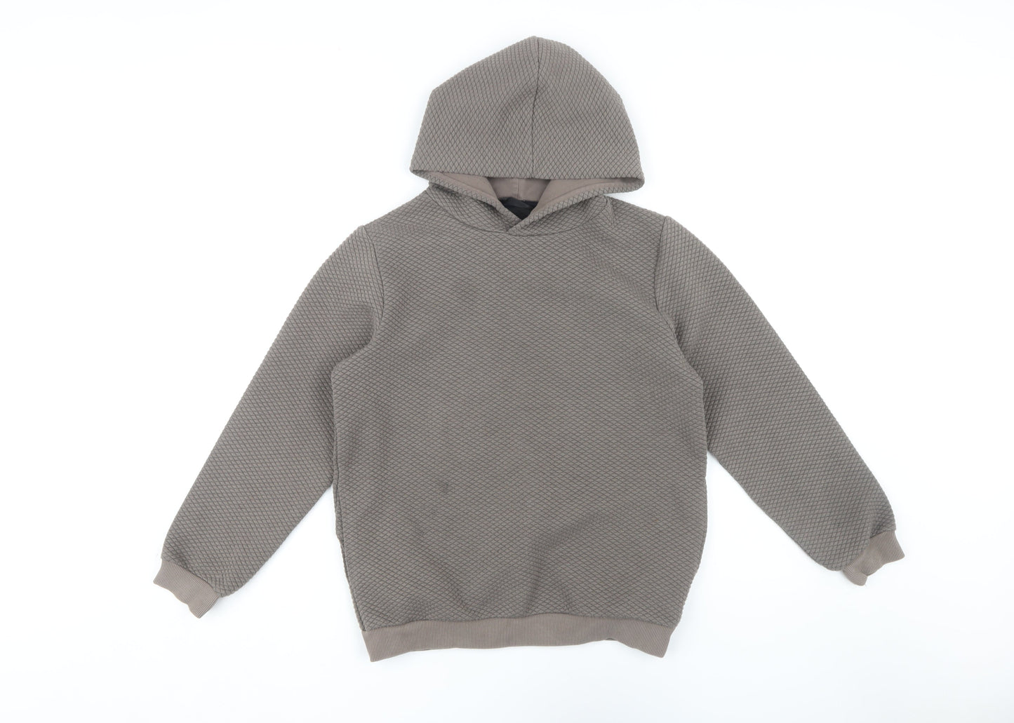 Next Boys Brown Pullover Hoodie - Size 12 Yrs, Hooded Casual Wear