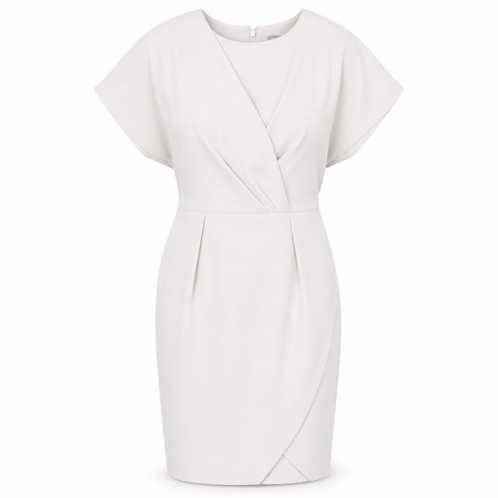 ASOS Women's Ivory Sheath Knee Dress, Size 8