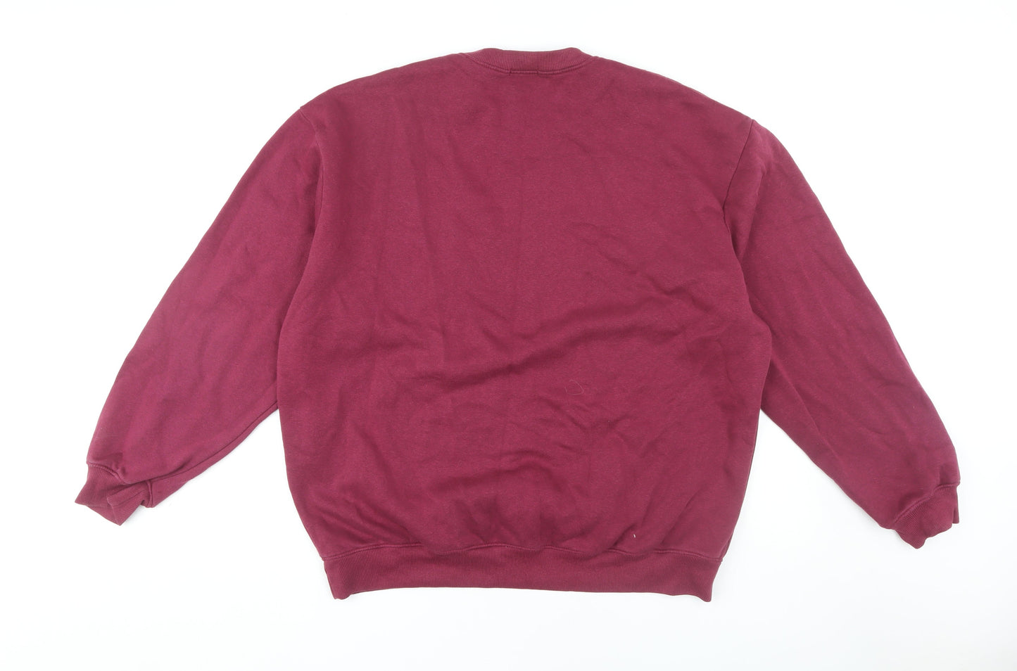 Mens UK Size L boohooMAN Red Pullover Sweatshirt