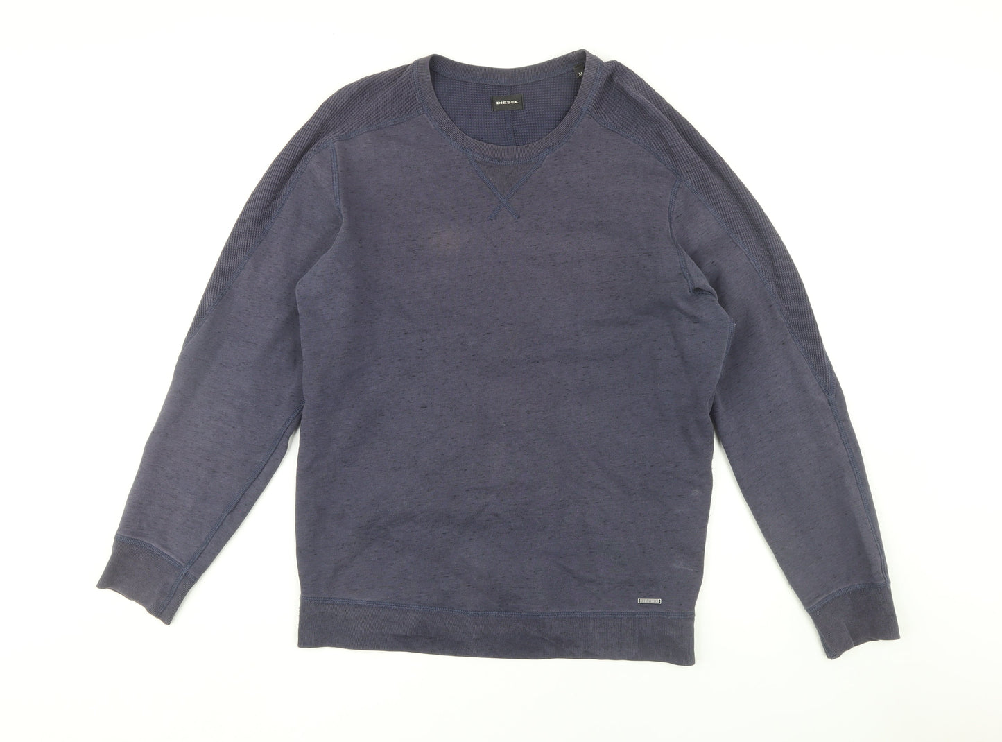 Mens UK Size M Diesel Blue Pullover Sweatshirt