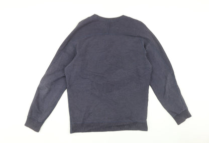 Mens UK Size M Diesel Blue Pullover Sweatshirt