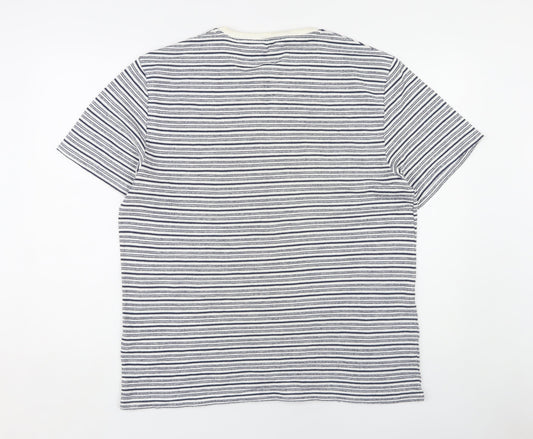 Reiss Men's XL Striped T-Shirt Multicoloured