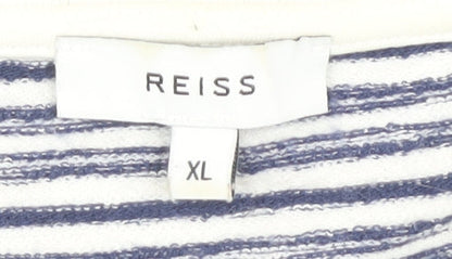 Reiss Men's XL Striped T-Shirt Multicoloured