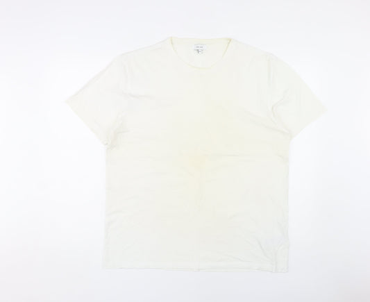Reiss Men's XL White Cotton T-Shirt