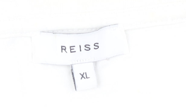 Reiss Men's XL White Cotton T-Shirt