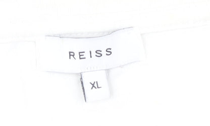 Reiss Men's XL White Cotton T-Shirt