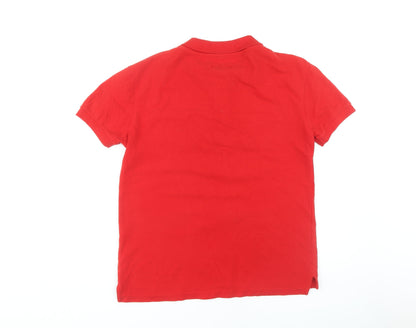 Carabou Men's Red Polo Shirt, Medium, Casual Attire