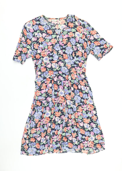 BHS Women's Floral Shift Dress, Multicoloured, Size 18