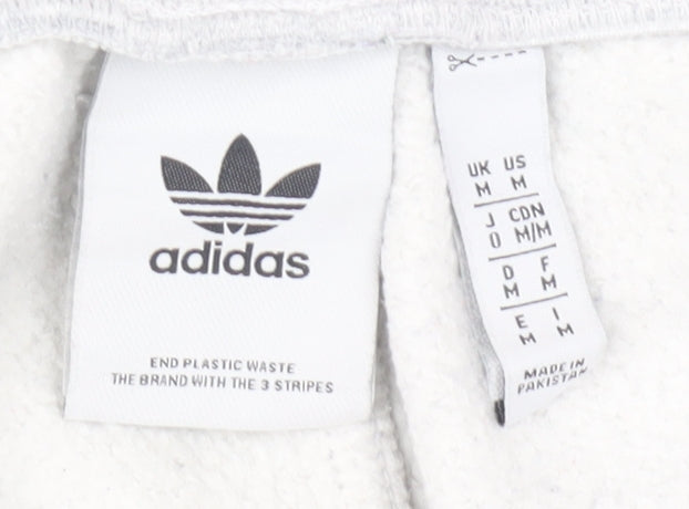 Adidas Men's Grey Joggers M Cotton Polyester Blend